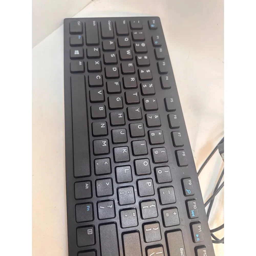 Dell Wired Keyboard Black Full Size With Numeric Keypad USB Connection Model KB2